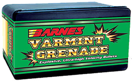 Barnes Bullets 30170 Varmint Grenade 22 Hornet .224 30 Gr Flat Base Hollow Poi