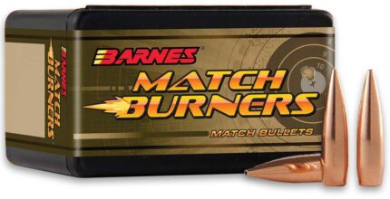 Barnes Match Burner Bullet 22 Caliber 77 Grain Boat Tail Pistol Ammunition