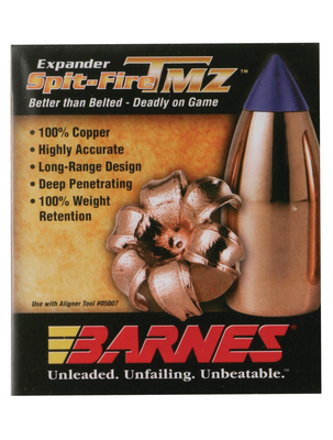 Barnes Spit-Fire T Muzzleloader Bullets .50 Caliber .451 Diameter 250 Grain 15 per Box 45172