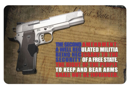BECK TEK, LLC (TEKMAT) TEKR172AMEND Right To Bear Arms Cleaning Mat 2nd Amendmen