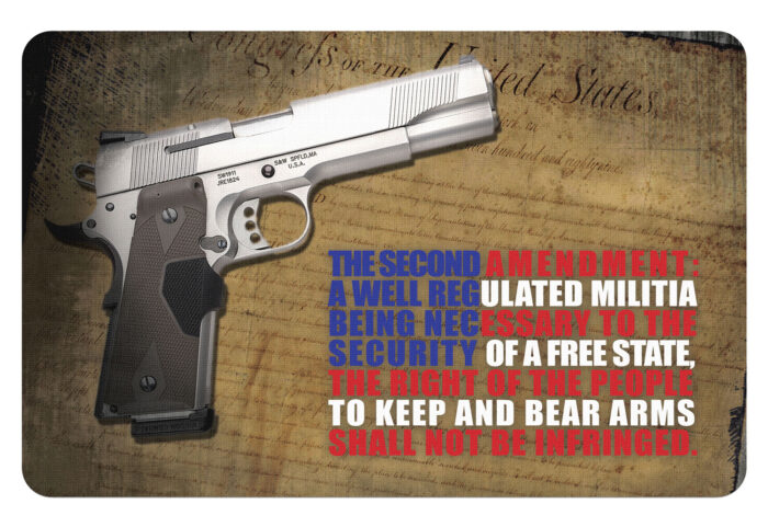 BECK TEK, LLC (TEKMAT) TEKR172AMEND Right To Bear Arms Cleaning Mat 2nd Amendmen