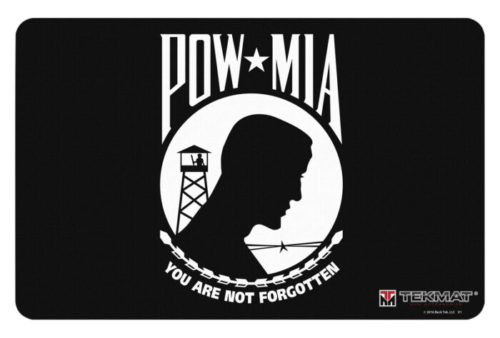 BECK TEK, LLC (TEKMAT) TEKR17POWMIA POW/MIA Handgun Cleaning Mat 11"x17"x1/8"