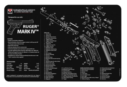 BECK TEK, LLC (TEKMAT) TEKR17RUGERMK4 Ruger Mark 4 Handgun Cleaning Mat 11"x17"