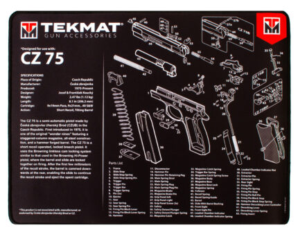 BECK TEK, LLC (TEKMAT) TEKR20CZ75 CZ-75 Ultra Premium Cleaning Mat Parts Diagram
