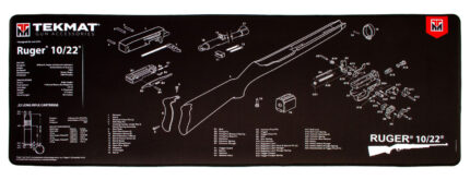 BECK TEK, LLC (TEKMAT) TEKR441022 Ruger 10-22 Ultra Premium Cleaning Mat Parts D
