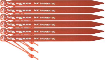Big Agnes Dirt Dagger UL 10in Tent Stakes, Pack of 6