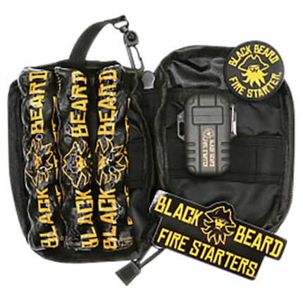 Black Beard Fire SKB Ultimate Fire Kit Black Includes Ferro Rod/Plasma