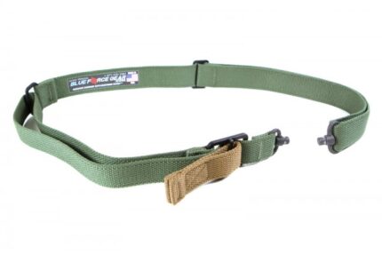Blue Force Gear Vickers 221 2-to-1 Unpadded Sling, Standard Push Button Version w/Nylon Adjuster and Hardware