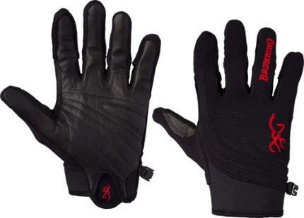Browning Bg Ace Shooting Gloves Large Black/red Trim