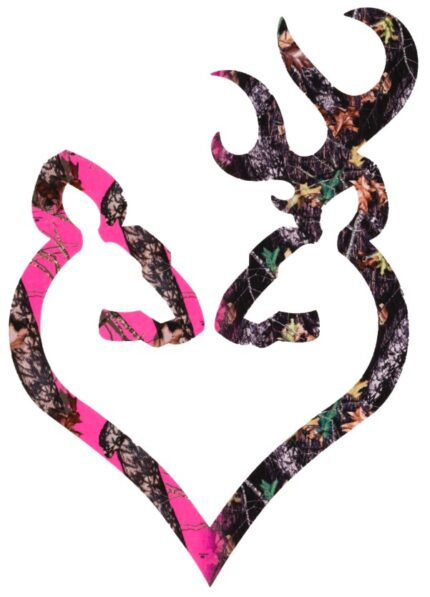 Browning Buck Heart 6in Decal