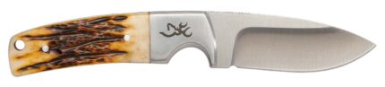 Browning Buckmark Hunter 3in Fixed Knife Drop Point Jigged Bone