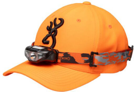 Browning Cap/headlamp Combo Blaze Org W/100 Lumen Light