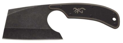 Browning Cutoff Camp 2.50in Fixed Blade Cleaver Plain Oxide Stonewa Stainless Steel