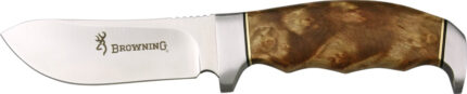 Browning Fixed Blade with Burlwood Handle, 8 1/4 in.