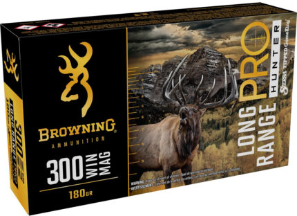Browning Long Range Pro .300 Winchester Short Magnum 180 grain Sierra Tipped GameKing Brass Cased Centerfire Rifle Ammunition