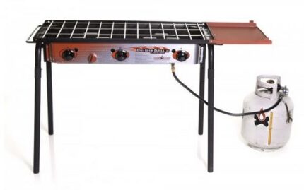 Camp Chef Big Gas Grill Three-Burner Stove w/16x24in Grill Box