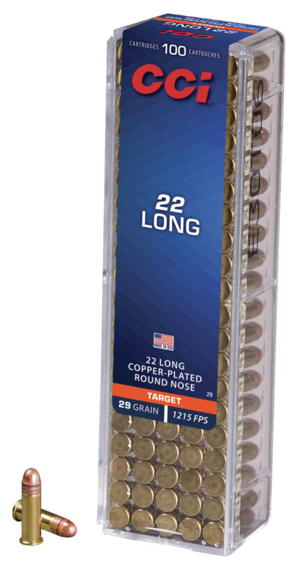 CCI Ammunition 22 Long .22 Long 29 Grain Jacketed Soft Point Rimfire Ammunition