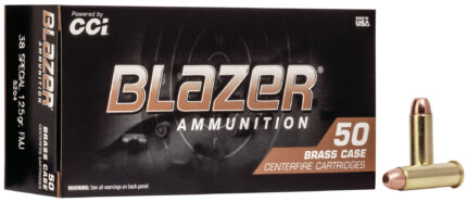 CCI Ammunition Blazer Brass .38 Special 125 Grain Full Metal Jacket Centerfire Pistol Ammunition