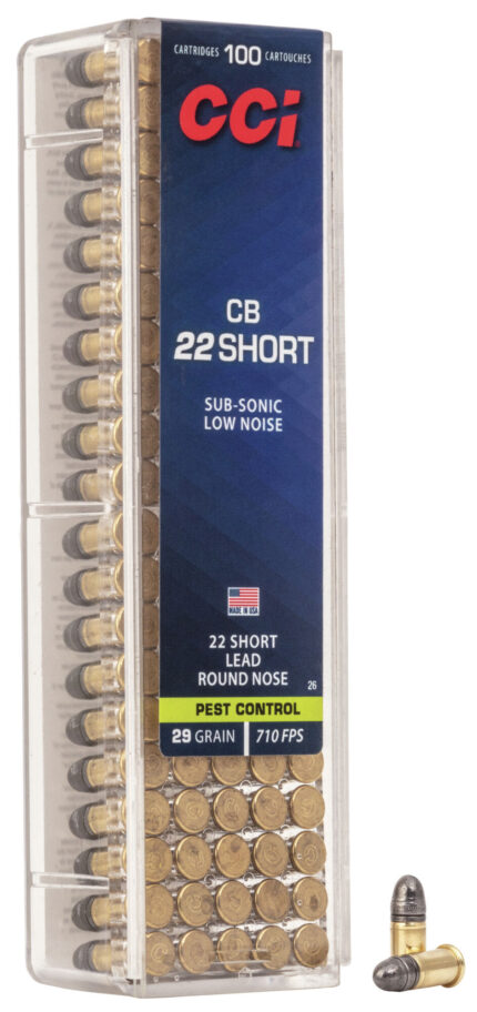 CCI Ammunition CB .22 Short 29 Grain Lead Round Nose Rimfire Ammunition