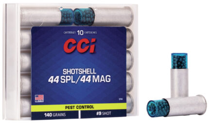 CCI Ammunition Pest Control Shotshell .44 Special 140 Grain Shotshell Centerfire Pistol Ammunition