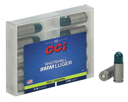 CCI Ammunition Pest Control Shotshell 9mm Luger 53 Grain Shotshell Centerfire Pistol Ammunition