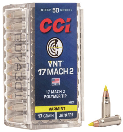 CCI Ammunition VNT .17 Hornady Mach 2 17 Grain Rimfire Ammunition