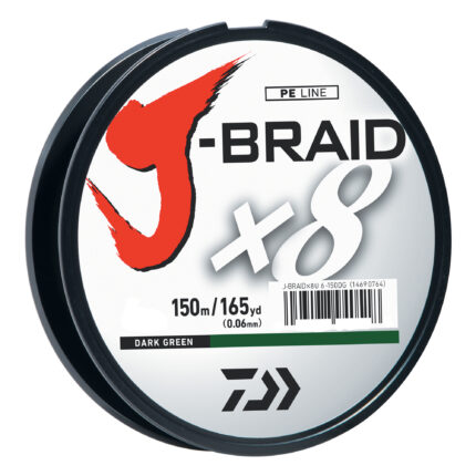 Daiwa J-Braid 8X Braided Line w/Filler Spool