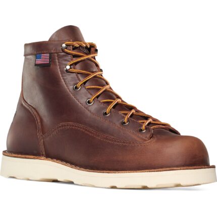 Danner Bull Run Leather Work Boots, Plain Toe