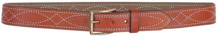 DeSantis 1 1/2in. Fancy Stitched Lined Leather Belt