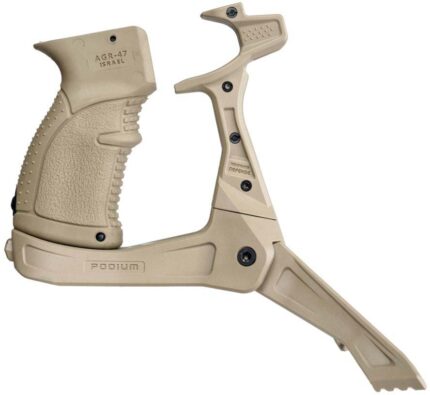 FAB Defense AK-47 Quick Deployment Bipod with Integrated AGR-47 Pistol Grip
