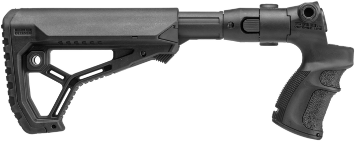 FAB Defense AR15/M4 Collapsible Buttstock for Mossberg 500 w/ Shock Absorber Option