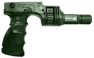 FAB Defense Tactical Ergonomic Foregrip w/1" Flashlight Adapter, Rear Switch