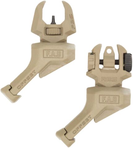 FAB Defense Top Mounted Deployable Front and Rear Sight for Left Hand