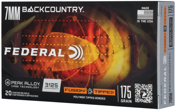 Federal 7mm Backcountry 175 Grain Fusion Tipped Peak Alloy Rifle Ammunition