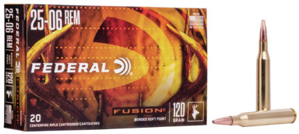 Federal Fusion .25-06 120 Grain Soft Point Centerfire Rifle Ammunition