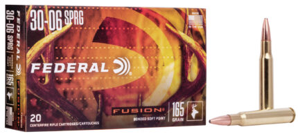 Federal Fusion .30-06 Springfield 165 Grain Soft Point Centerfire Rifle Ammunition