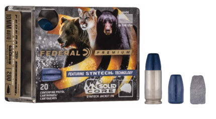 Federal Premium .357 Magnum 180 Grain Syntech Jacket Solid Core Centerfire Pistol Ammunition