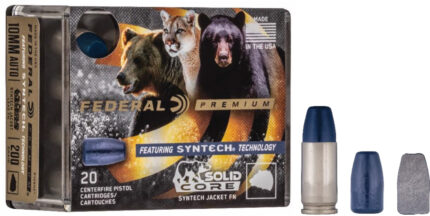 Federal Premium .40 S&W 200 Grain Syntech Jacket Solid Core Centerfire Pistol Ammunition