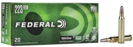 Federal Premium Ballistic Clean .223 55 Grain 3450 ft/s RHT Brass Cased Centerfire Rifle Ammunition