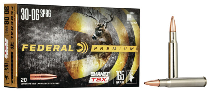 Federal Premium Barnes TSX .30-06 Springfield 165 Grain Barnes Triple-Shock X Centerfire Rifle Ammunition