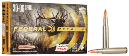 Federal Premium Barnes TSX .30-06 Springfield 180 Grain Barnes Triple-Shock X Centerfire Rifle Ammunition