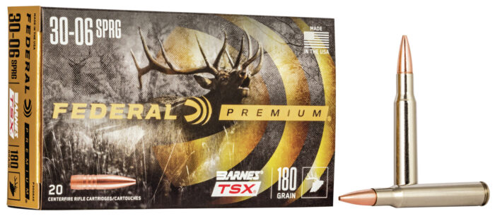 Federal Premium Barnes TSX .30-06 Springfield 180 Grain Barnes Triple-Shock X Centerfire Rifle Ammunition