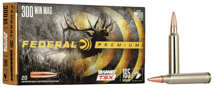 Federal Premium Barnes TSX .300 Winchester Magnum 165 Grain Barnes Triple-Shock X Centerfire Rifle Ammunition