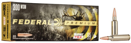 Federal Premium Barnes TSX .300 Winchester Short Magnum 165 Grain Barnes Triple-Shock X Centerfire Rifle Ammunition