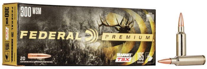 Federal Premium Barnes TSX .300 Winchester Short Magnum 165 Grain Barnes Triple-Shock X Centerfire Rifle Ammunition