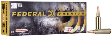 Federal Premium Barnes TSX .300 Winchester Short Magnum 180 Grain Barnes Triple-Shock X Centerfire Rifle Ammunition