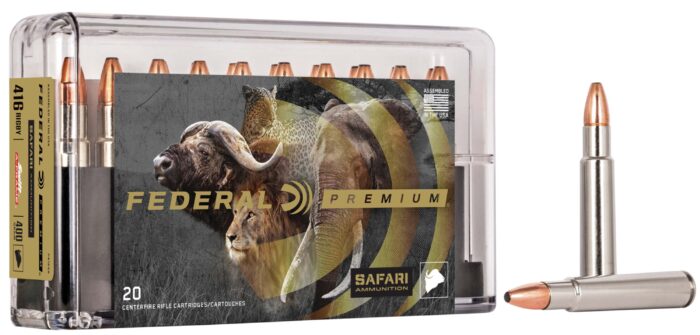 Federal Premium CAPE-SHOK .416 Rigby 400 Grain Swift A-Frame Centerfire Rifle Ammunition