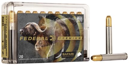 Federal Premium CAPE-SHOK .458 Winchester Magnum 500 Grain Trophy Bonded Sledgehammer Solid Centerfire Rifle Ammunition