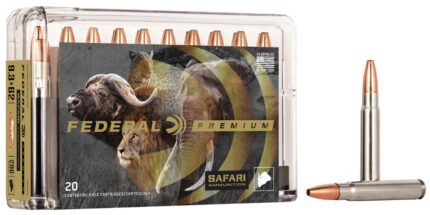 Federal Premium CAPE-SHOK 9.3x62mm Mauser 286 Grain Swift A-Frame Centerfire Rifle Ammunition