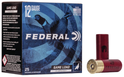 Federal Premium Game Shok 12 Gauge 1 1/4 oz Game Load Upland Hi-Brass Shotgun Ammunition